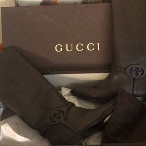 Brown Gucci 10 1/2 riding boots